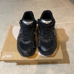ASICS Black Mesh Running Shoes
